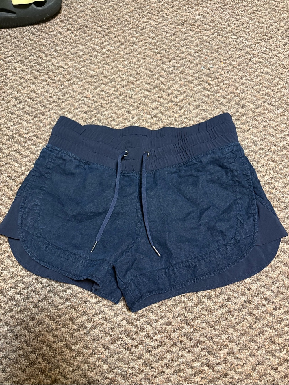 Athleta Navy Blue Women's Drawstring Athletic Shorts